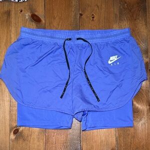 Nike Air Womens 2 in 1 Athletic Training/Running Shorts XL